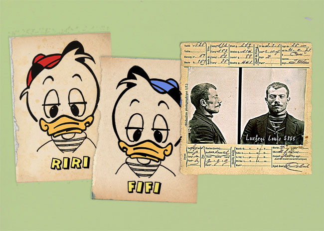 Portraits de Riri, Fifi et Luigi Luchini