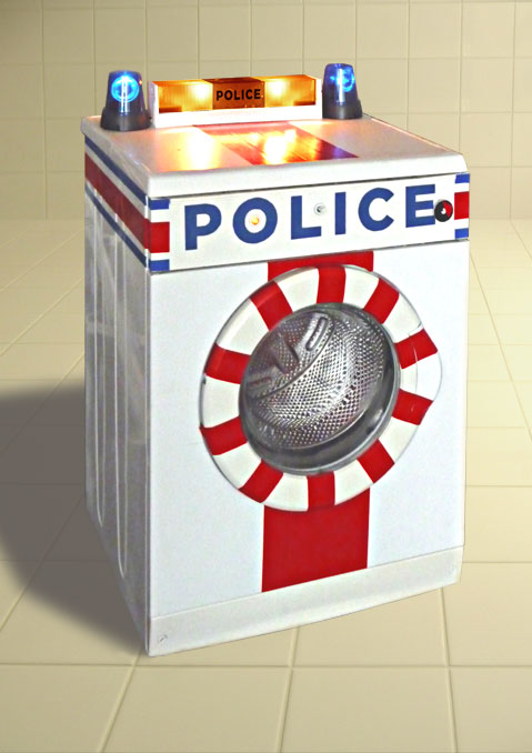 Hybridation entre une machine  laver et une voiture de police